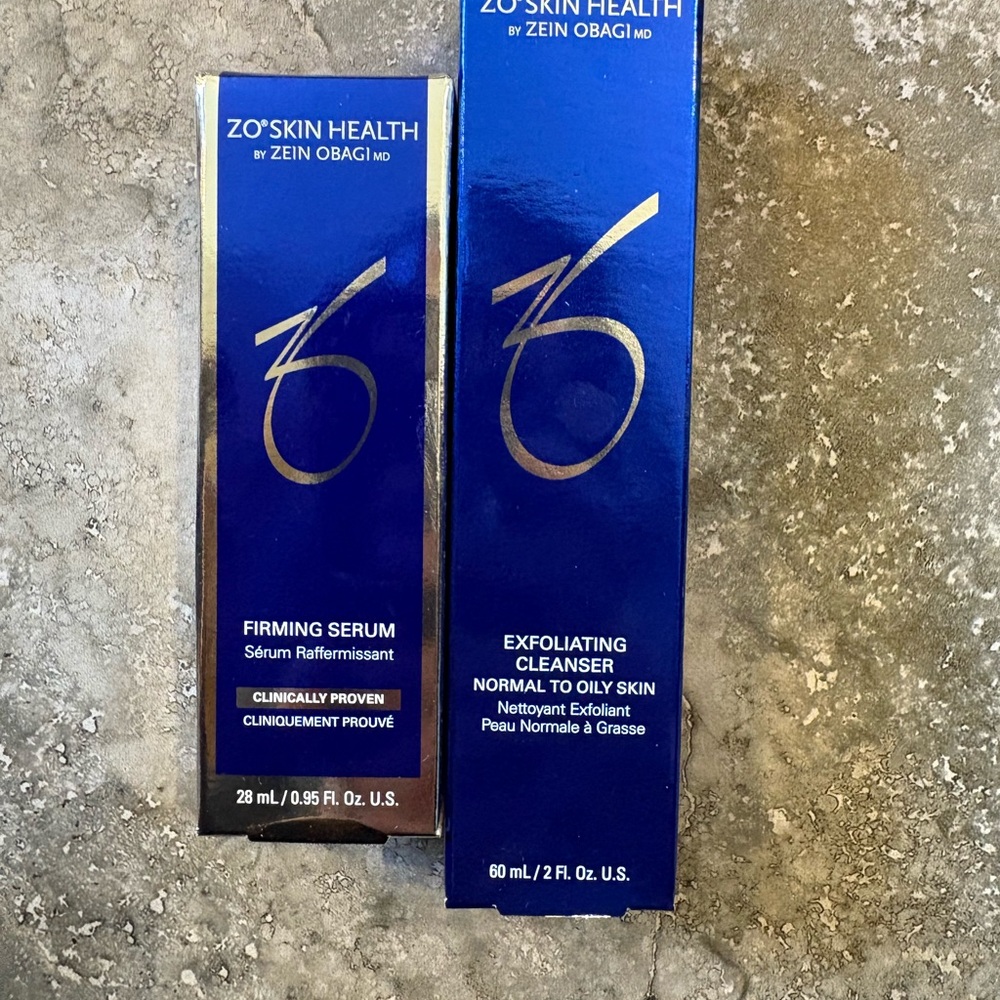 ZO Skin Health Firming Serum and Exfoliating Cleanser - Blue